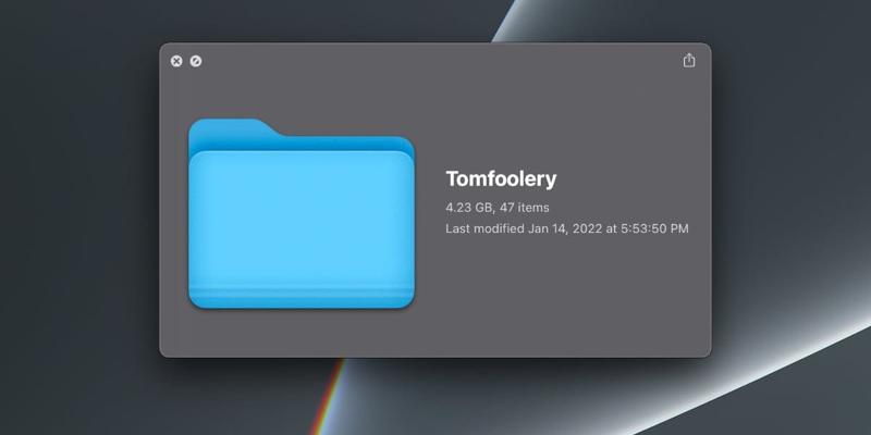 Screenshot of the tomfoolery folder. 47 items, 4.23GB.
