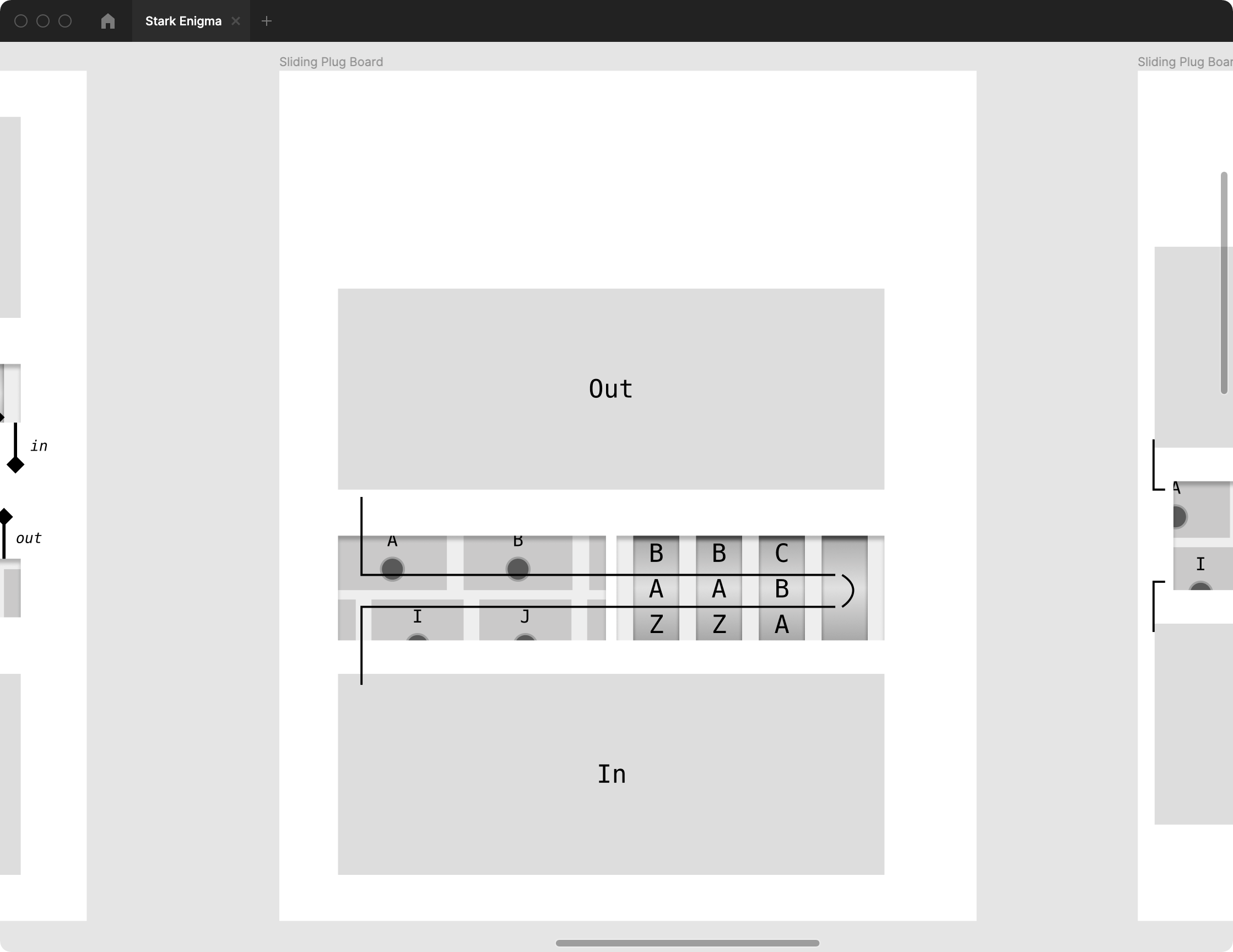 Similar to the wire run version but in a tablet layout. The wire track is shaped like a penis.