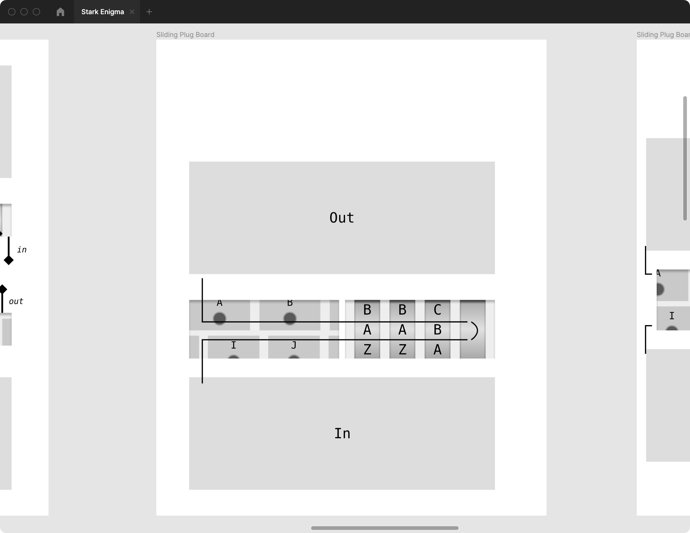 Similar to the wire run version but in a tablet layout. The wire track is shaped like a penis.